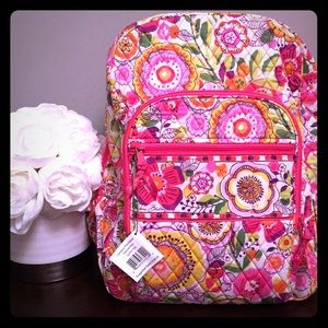NWT Vera Bradley Campus Backpack - Clementine